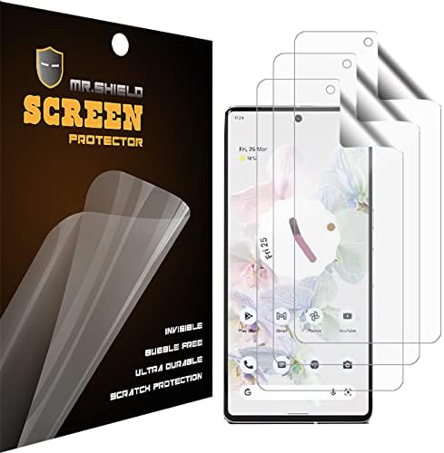 Mr. Kalkan [3-Pack] Ekran Koruyucu İçin Google Piksel 7 Pro [Güçlü Yapışkanlı Esnek Film] (TPU Malzeme) Premium Clear