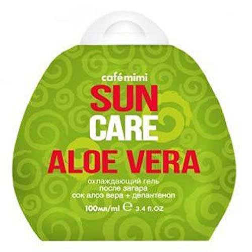 Yüz ve vücut Soğutması için doğal kozmetik Güneş sonrası jel Aloe Vera (doy-pack). 100ml 4607967671715