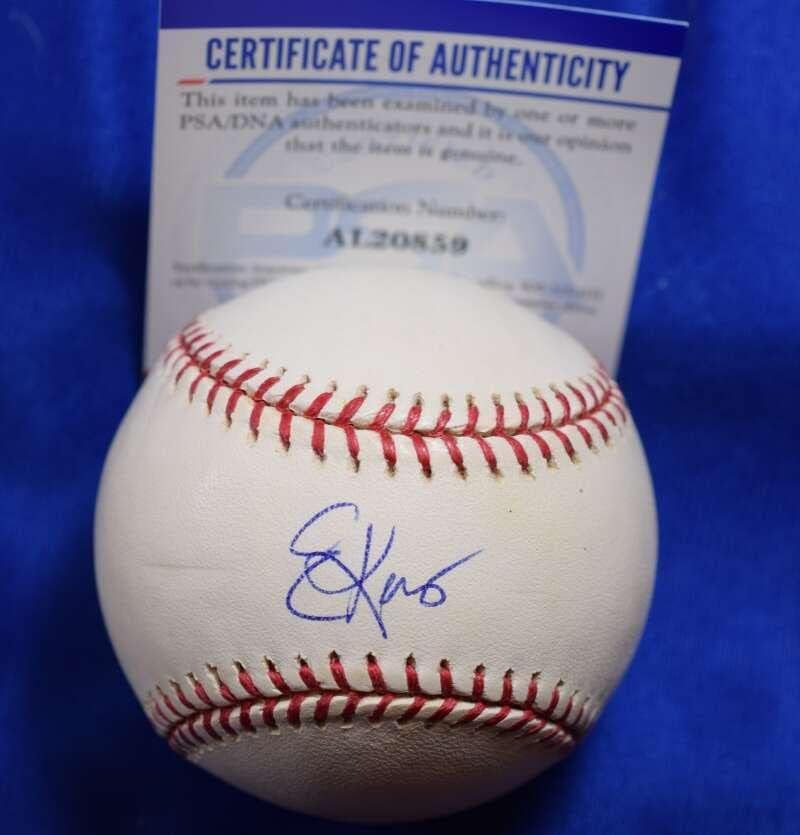 Eric Karros PSA DNA Coa İmzalı Major League OML İmzalı Beyzbol - İmzalı Beyzbol Topları
