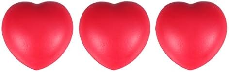 FAVOMOTO 6 adet Kalp Şekli PU Topu Oyuncak Komik Relax Stres Topları Ilginç Basınç Tahliye Topları Çocuklar Çocuklar