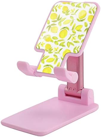 Limon Sarı Sanat Katlanabilir Cep Telefonu Standı Ayarlanabilir Cradle Telefon tutucu Masaüstü Dock Fit Tüm 4-13 Akıllı
