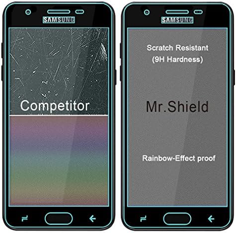 Mr. Shield [3'lü PAKET] Samsung Galaxy J3V 2018 (3. Nesil) / Galaxy J3 V 2018 (3. Nesil) için Tasarlandı [Tam Kapak]