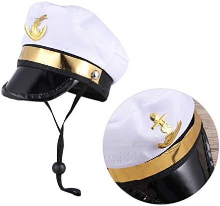 SOIMISS Komik Pet Şapka Başlığı Fantezi Başlık kostüm aksesuarı Fotoğraf Sahne Kedi Köpek Yavrusu için (Denizci)