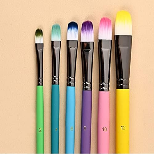 MHYFC 24 adet Naylon Saç Ahşap Saplı Suluboya boya fırçaları Kalem Kazıyıcı ovma fırçası Seti DIY Yağ Akrilik Resim