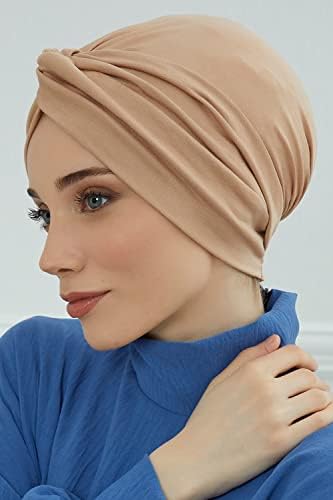 Aisha'nın Tasarım Anında Türban Başkanı Sarar Kadınlar için, %95 % Pamuk Başörtüsü Eşarp hazır Giyim, Pretied Kemo