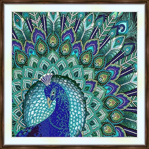 Boncuk Nakış kiti Glorious Peacock», Kuşlar, Tavus Kuşları, Hayvanlar, Boyut(cm)11.8x11.8(30x30)
