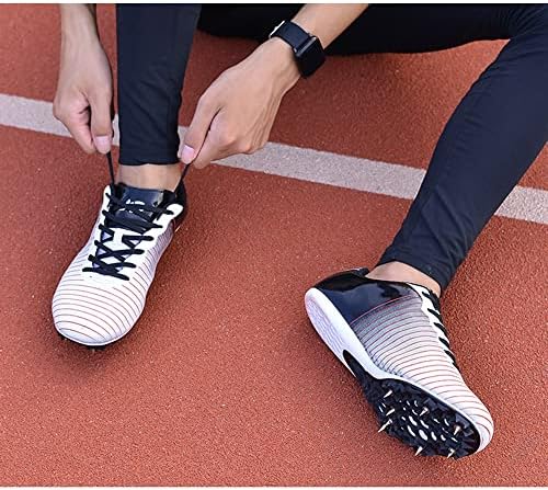 GEMECI Unisex Atletizm Sivri Uçlu Ayakkabılar Nefes Alabilen Hafif Gençlik Sivri Uçlu 8 Çıkarılabilir Sivri Uçlu 100-400