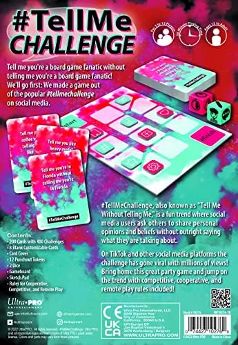 TellMeChallenge-Sosyal Medya Trendine Dayanan Arkadaşlar ve Aile için Eğlenceli Parti Oyunu, Söylemeden Söyle, Yaz