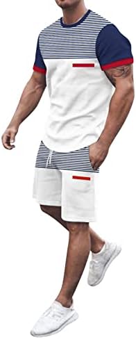 Erkek Yaz Rahat Şort Setleri Artı Boyutu Streç Plaj Gömlek ve Kısa Kıyafetler Grafik Baskı Klasik 2 Parça Kıyafetler