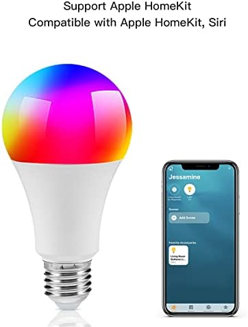 DoHome Akıllı ampuller ile Çalışmak Apple HomeKit, WiFi led Ampul Renk Değiştiren Akıllı Ampuller ile Uyumlu Siri,