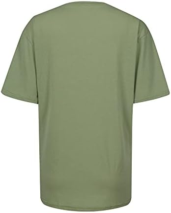 Kadın Kısa Kollu %2023 Giyim Pamuk Ekip Boyun Kalp Grafik Rahat Üst Gömlek Sonbahar Yaz Tee Bayan V9 V9