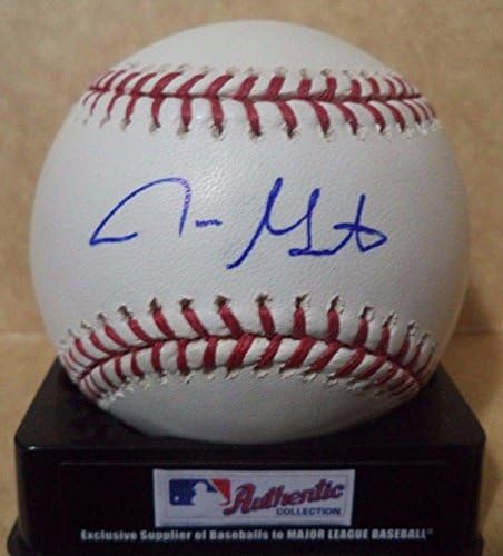 Jonathan Gaston Houston Astros, coa İmzalı Beyzbol Topları ile İmzalı ML Beyzbol İmzaladı