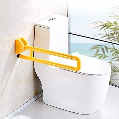 LUOFDCLDDD banyo tutamağı, Banyo banyo tutamağı Banyo Duş Kolu Katlanabilir U-Sflip up Ayarlanabilir Yükseklik Beyaz