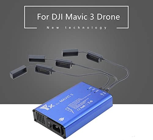 DJI Mavic 3 için anahtar aksesuarları ile 3'ü 1 arada drone pili hızlı şarj cihazı