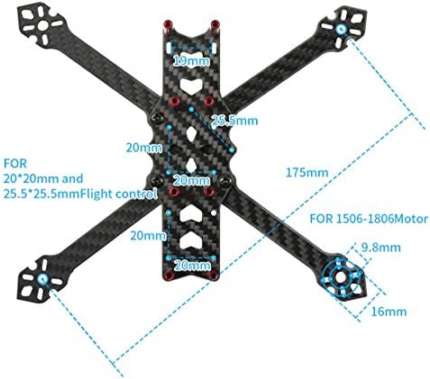 FEICHAO F4 X1 175mm FPV Yarış Drone çerçeve Kiti Karbon Fiber Quadcopter Raf için 4 İnç DIY RC Drone Uçak