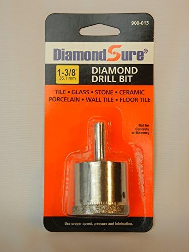 1-3 / 8 35.1 mm DiamondSure Elmas Matkap Ucu Delik Testere Cam, Fayans, Granit, Seramik, Porselen, Taş