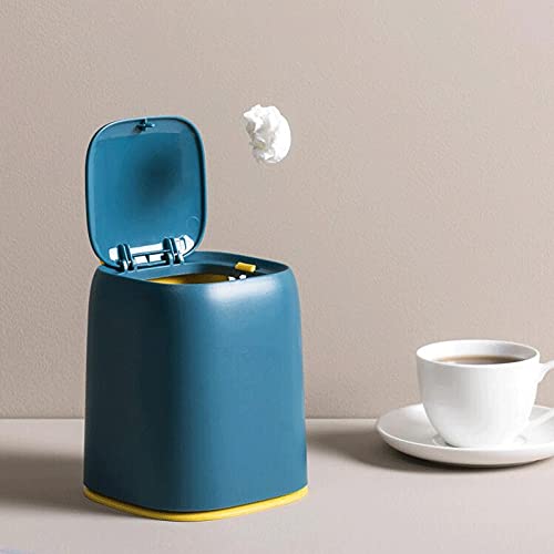 AMAYYAljt çöp tenekesi Tezgah çöp tenekesi Masaüstü çöp Sepeti Kutusu Makyaj Masası (Renk: Beyaz)
