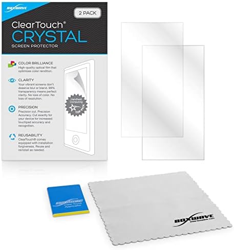 Dell 27 Monitör (E2723HN) ile Uyumlu BoxWave Ekran Koruyucu-ClearTouch Crystal (2'li Paket), HD Film Kaplaması - Dell