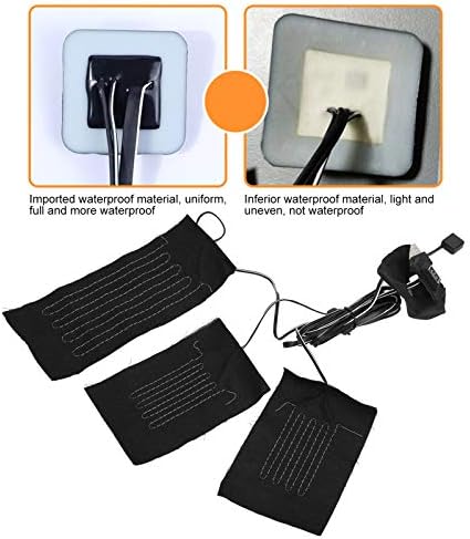 Statik Elektrik Yok 3 Vites USB şarj USB elektrikli ısıtma pedleri, elektrikli ısıtmalı yatak pedi, Yelekler için