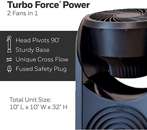 Honeywell TurboForce Kule Fanı, Siyah