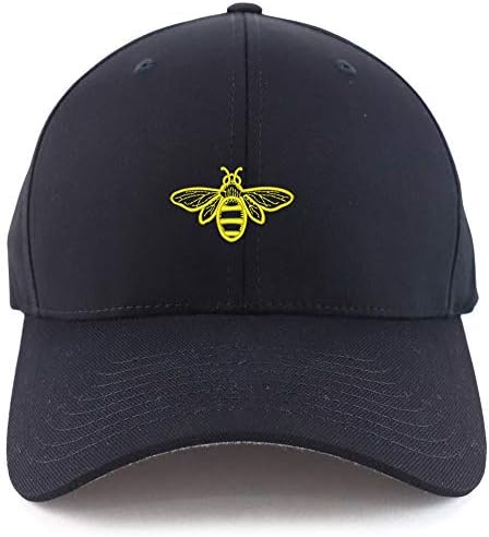 Trendy Giyim Mağazası Arı işlemeli Streç Gömme Beyzbol Şapkası